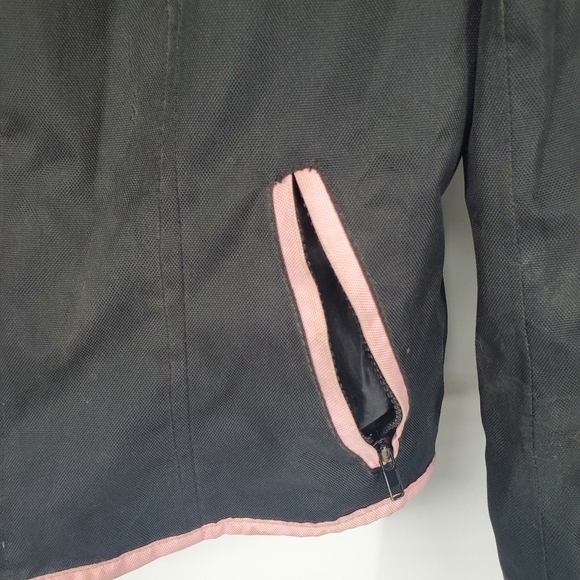 Nexgen Motorcycle Jacket Womens Medium Vented Black Bike Zip Removable Liner - Picture 4 of 10